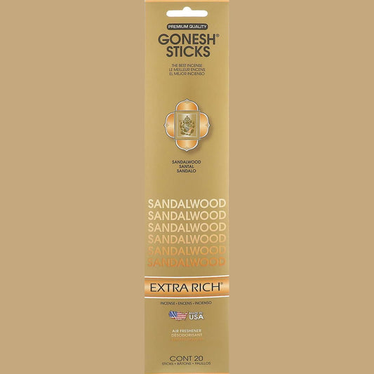 Gonesh Stick Extra Rich Sandalwood 20 Piece