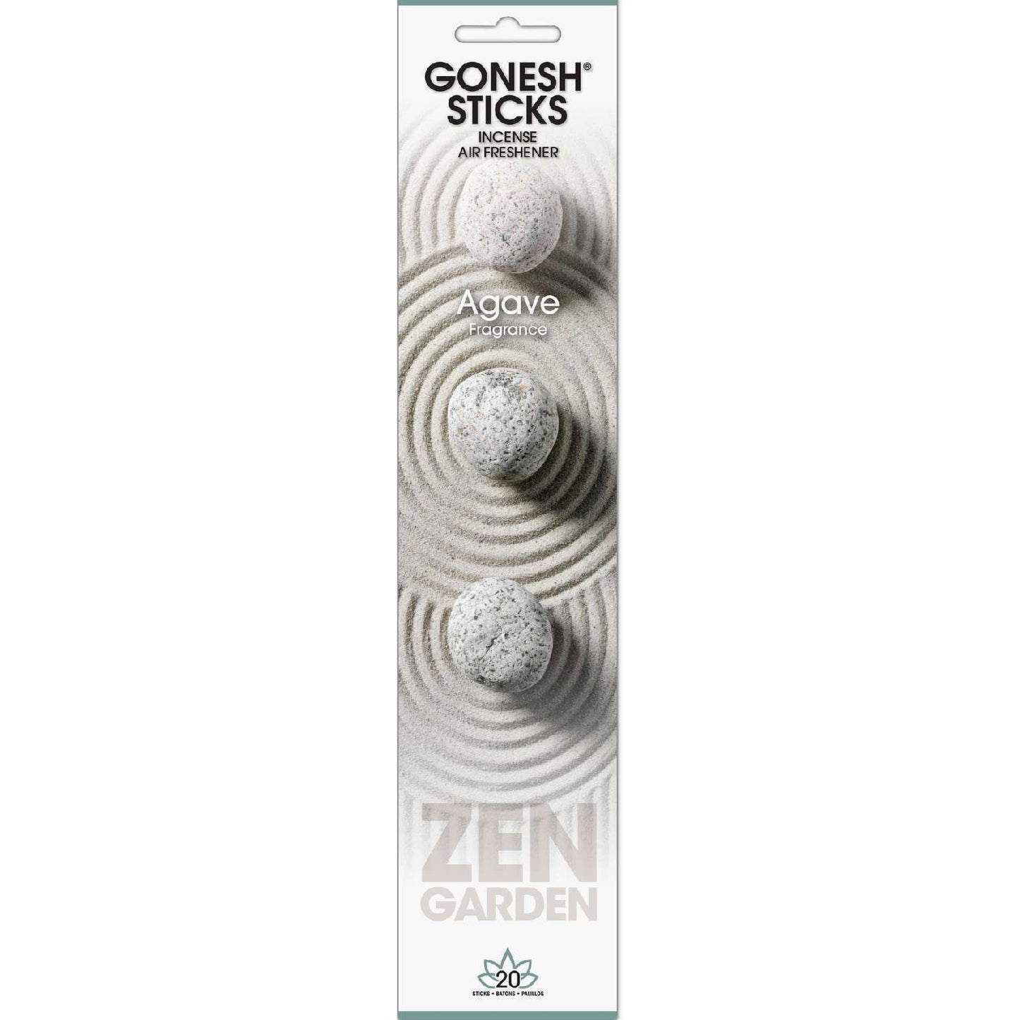 Gonesh Sticks Zen Garden Incense Agave 20 Piece