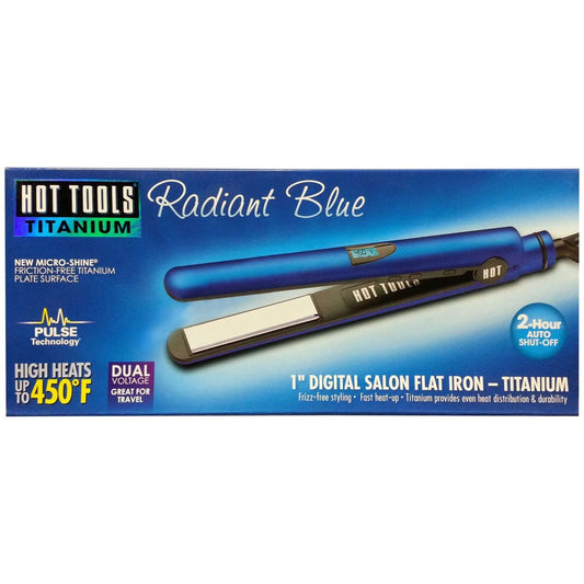 Hot Tools Plancha alisadora azul radiante de 1 pulg.