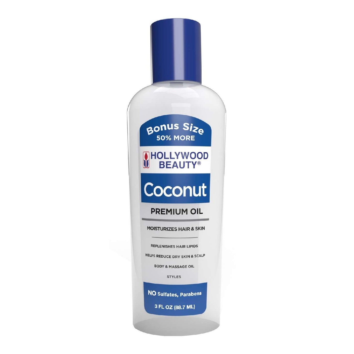 Hollywood Beauty Coconut Oil 3 Oz