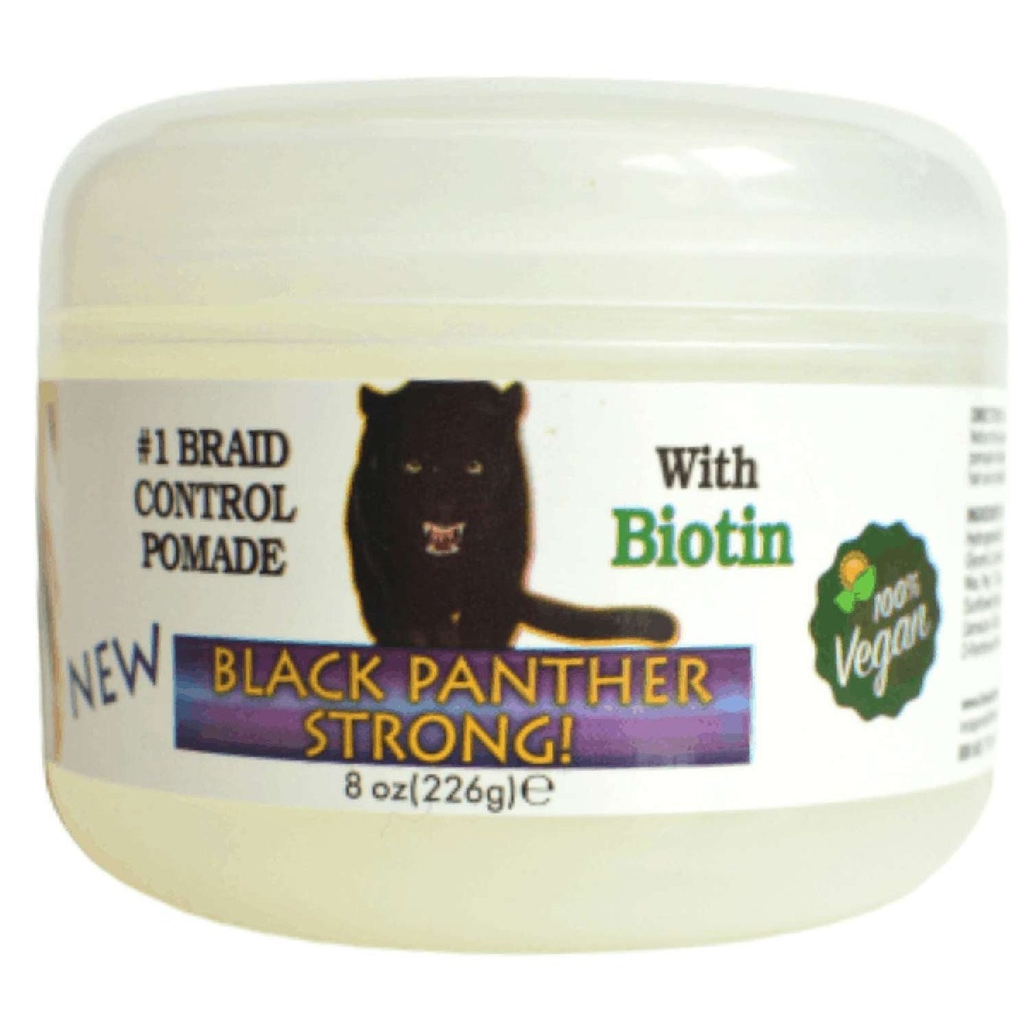 Black Panther - Pomada vegana de sujeción fuerte 8 Oz