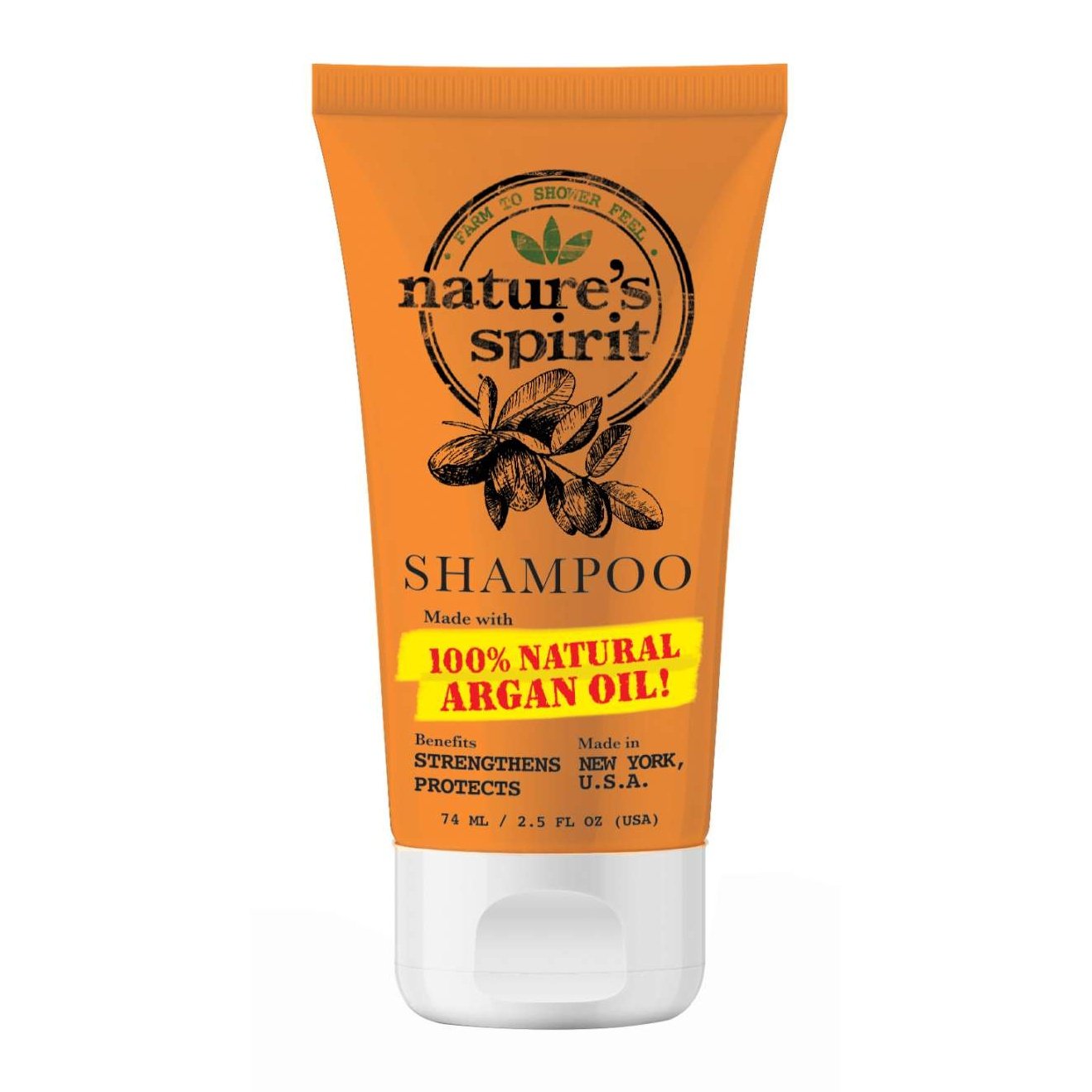 Natures Spirit Argan Shampoo Tamaño de prueba 2.5 Oz