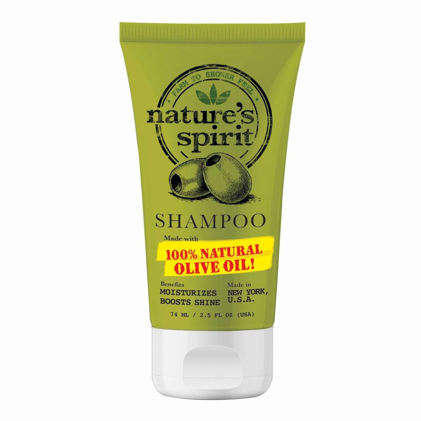 Natures Spirit Champú de Oliva Tamaño de Prueba 2.5 Oz