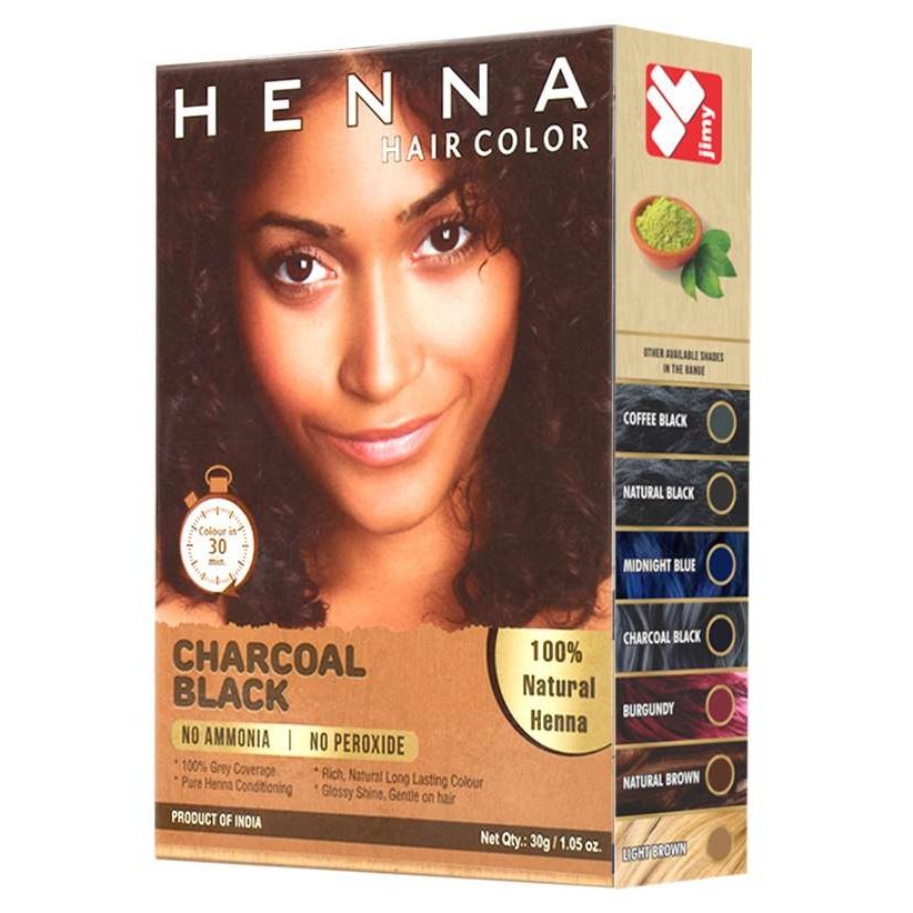 Jimy Henna Color Carbón Negro 1.05 Oz