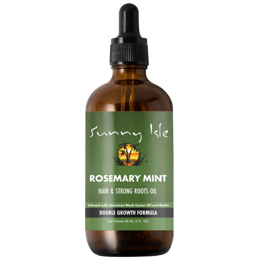 Sunny Isle Romero Menta Cabello Y Aceite De Raíces Fuertes 3 Oz