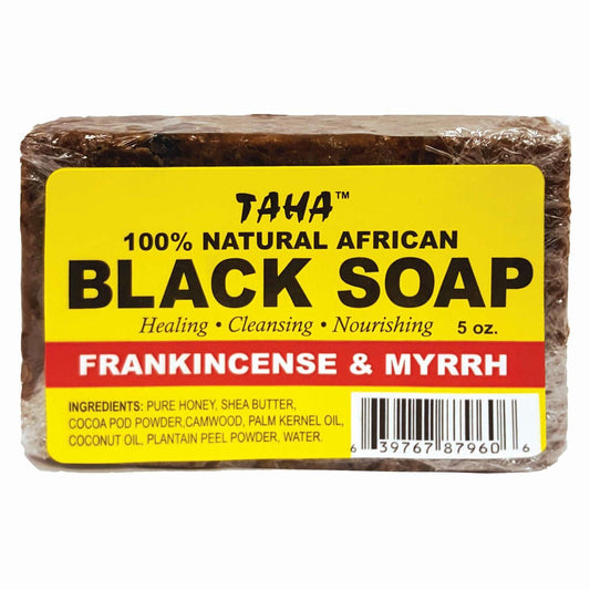 Taha Black Soap Frank  Myrrh 5 Oz