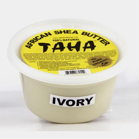 Taha 100% Natural African Shea Butter Ivory 12 Oz