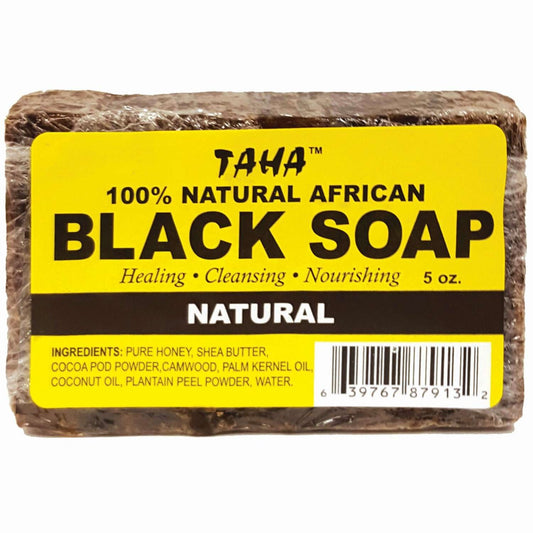 Taha Black Soap Natural 5 Oz
