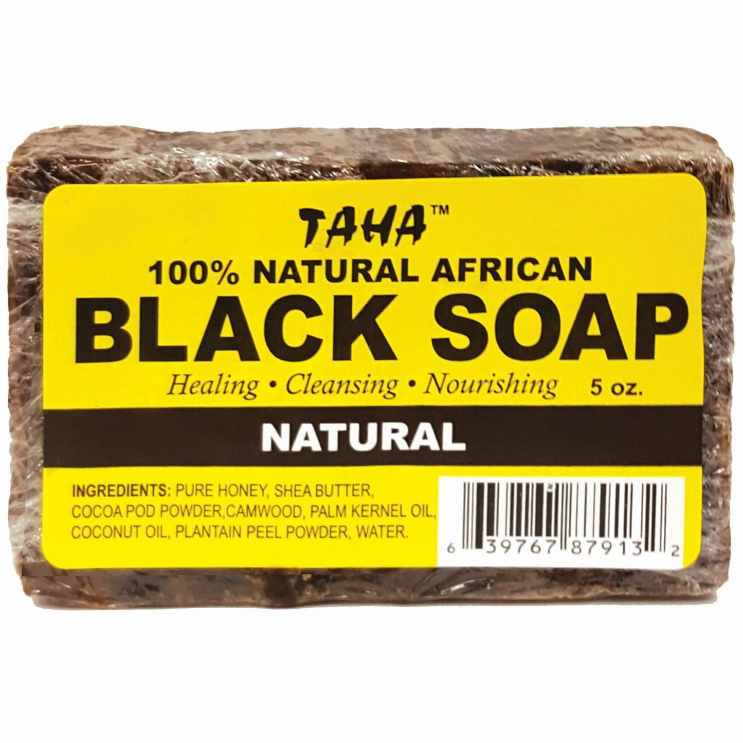 Taha Black Soap Natural 5 Oz