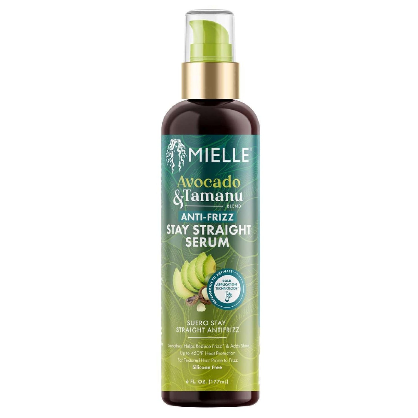 Mielle Aguacate Tamanu Anti-Frizz Stay Straight Suero 4.0 Fl Oz