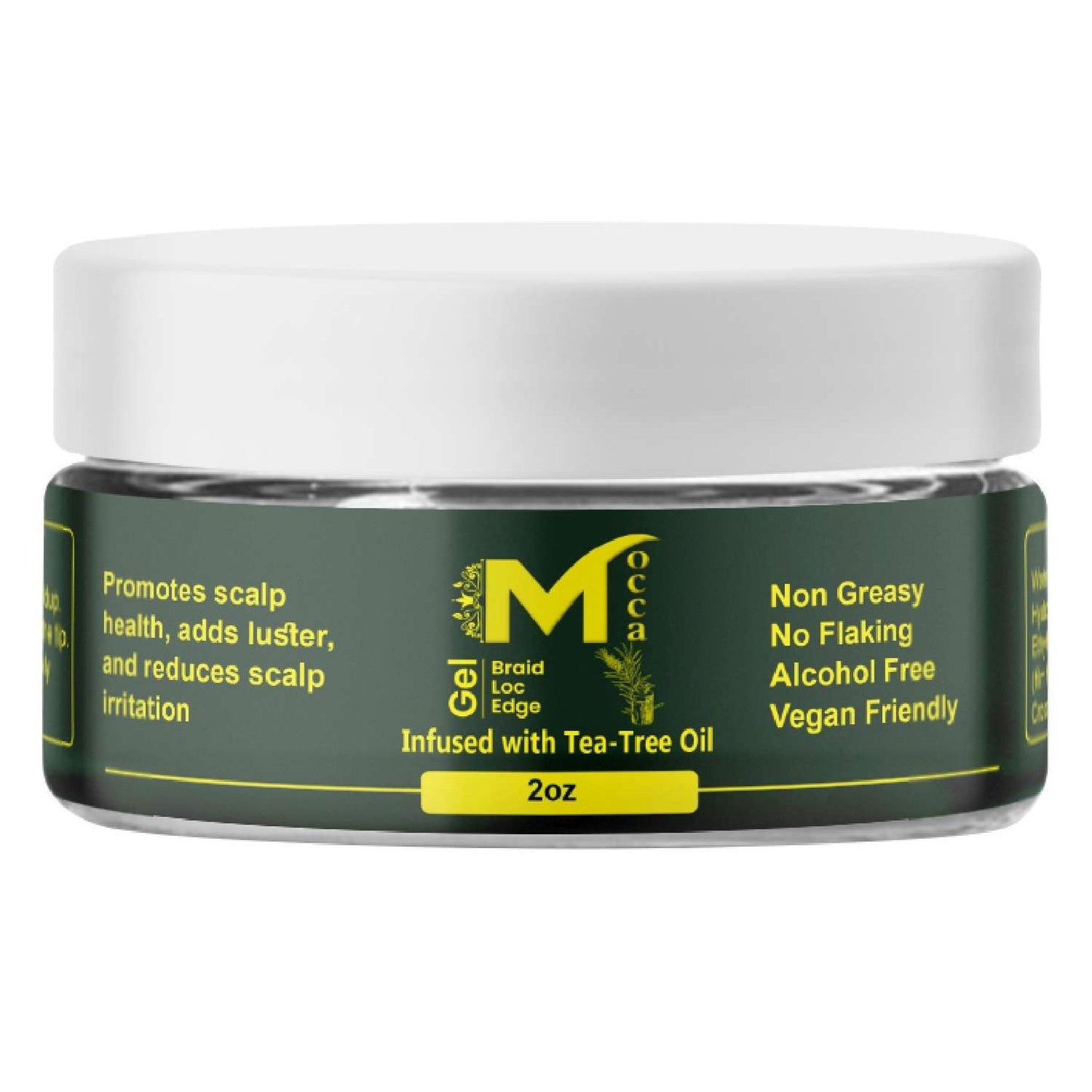 Mocca Healthy Braiding Loc And Twist Gel Tea Tree 2 Oz