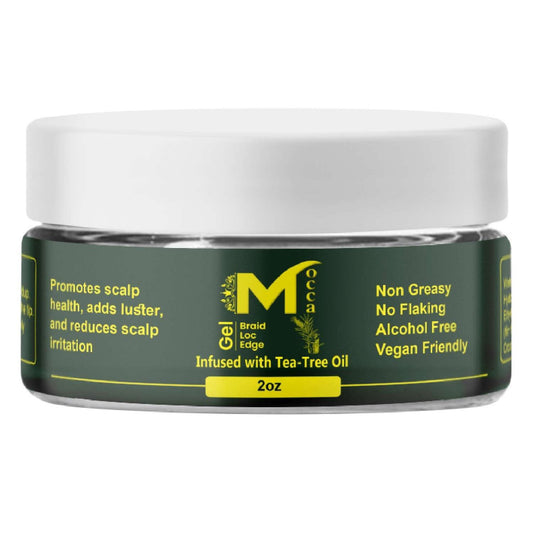 Mocca Healthy Braiding Loc And Twist Gel Árbol de Té 2 Oz