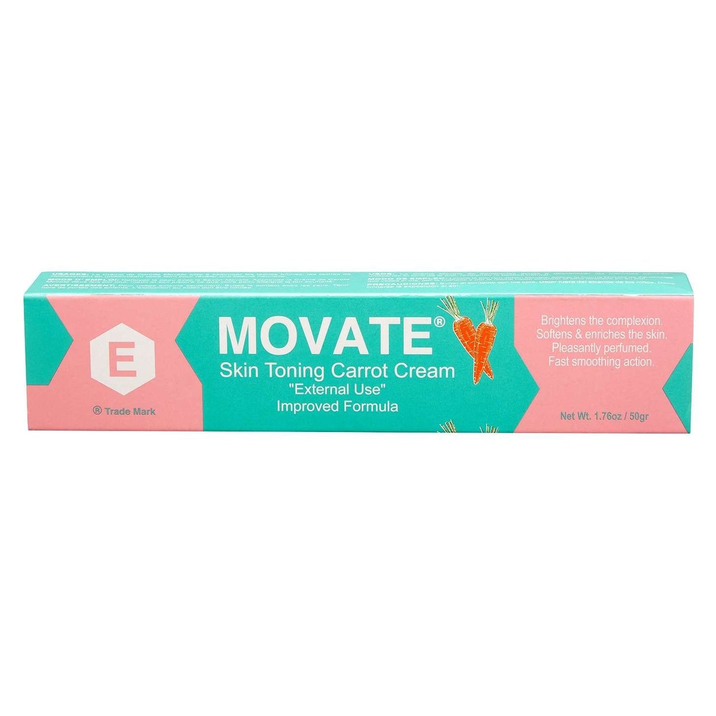 Movate Skin Tone Crema Antiséptica Zanahoria 1.76 Oz