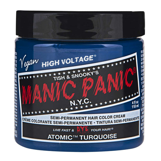 Manic Panic Semi Permanent Cream Hair Color - Atomic Turquoise 4 Oz