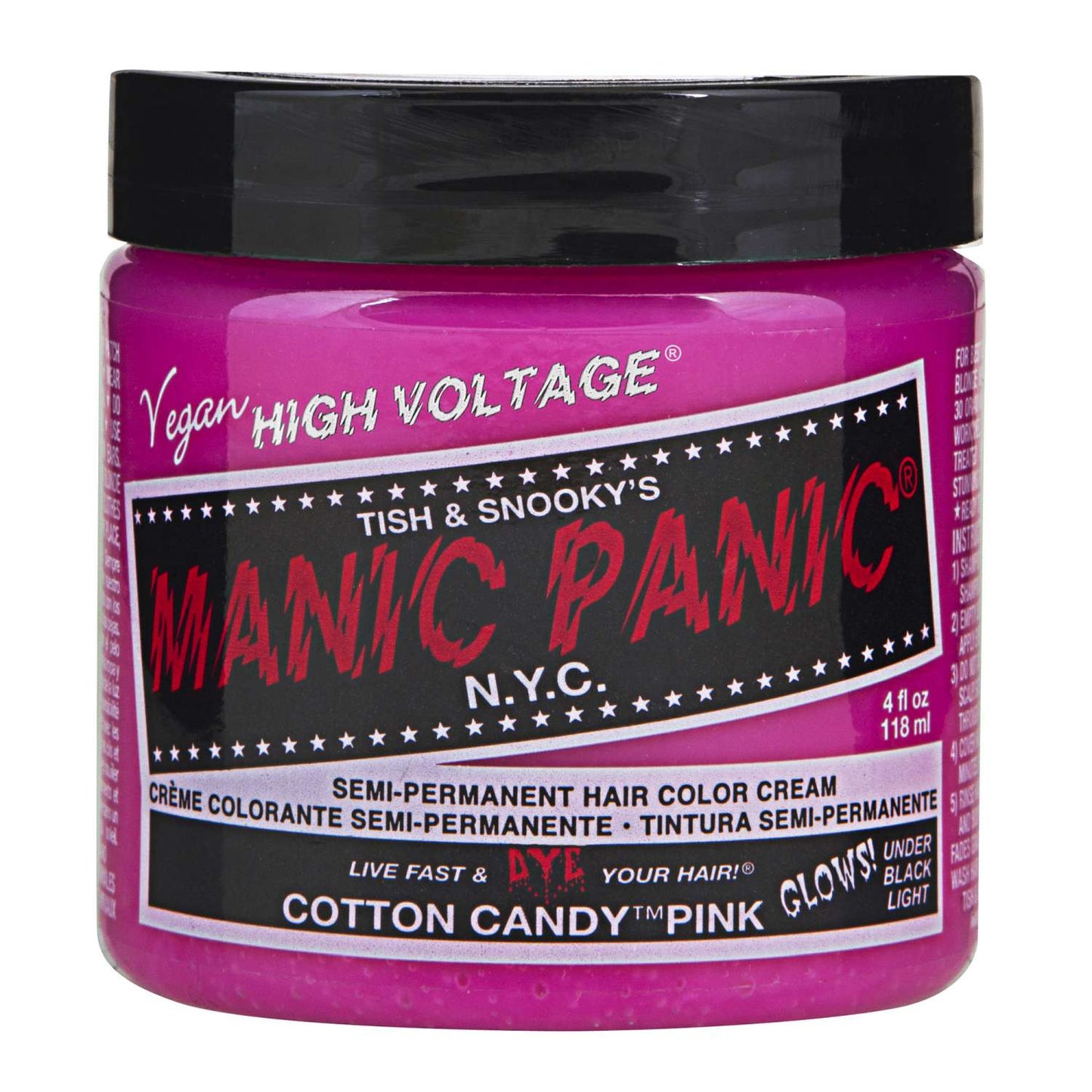 Manic Panic Semi Permanent Cream Hair Color - Cotton Candy 4 Oz