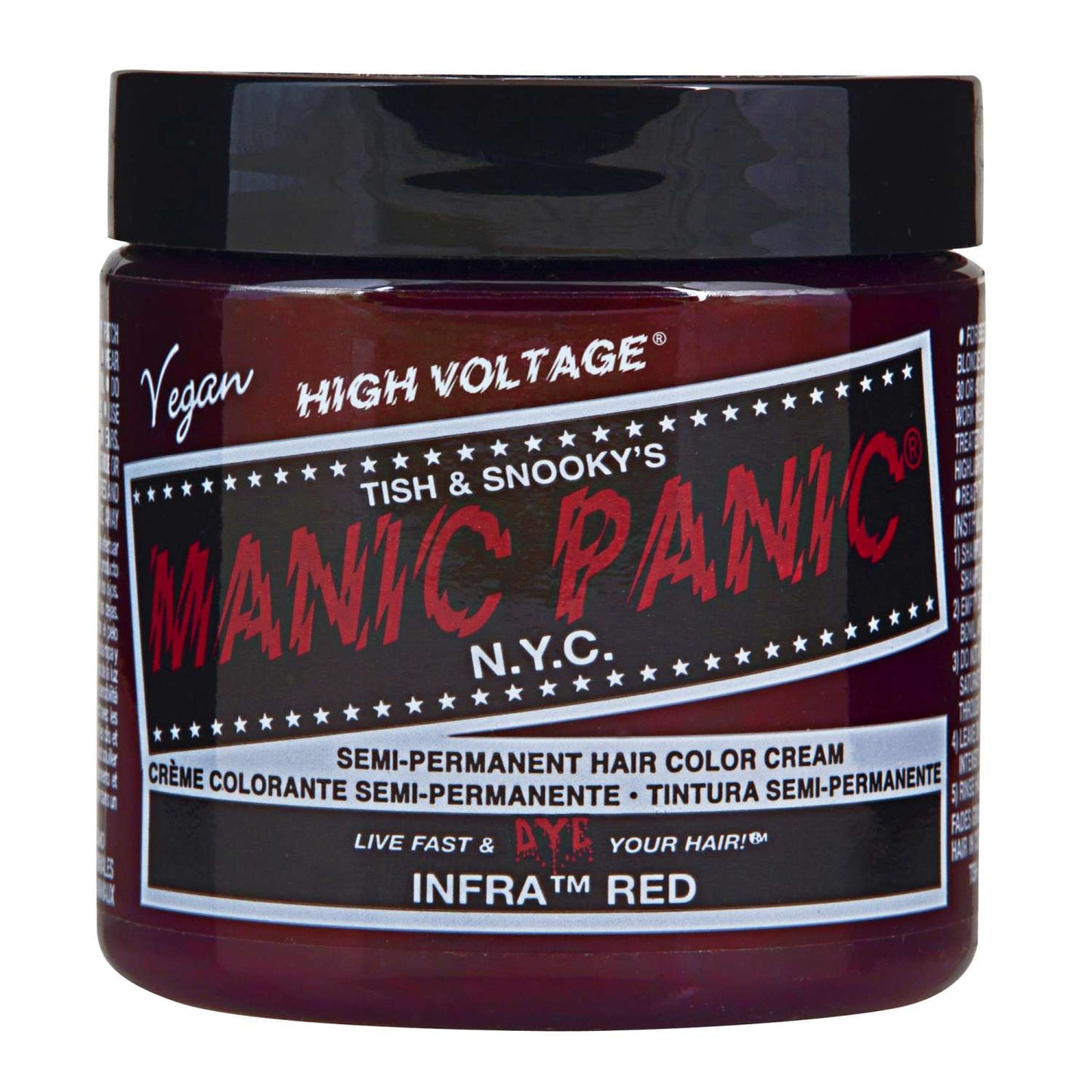 Color de cabello en crema semipermanente Manic Panic - Infrarojo 4 Oz