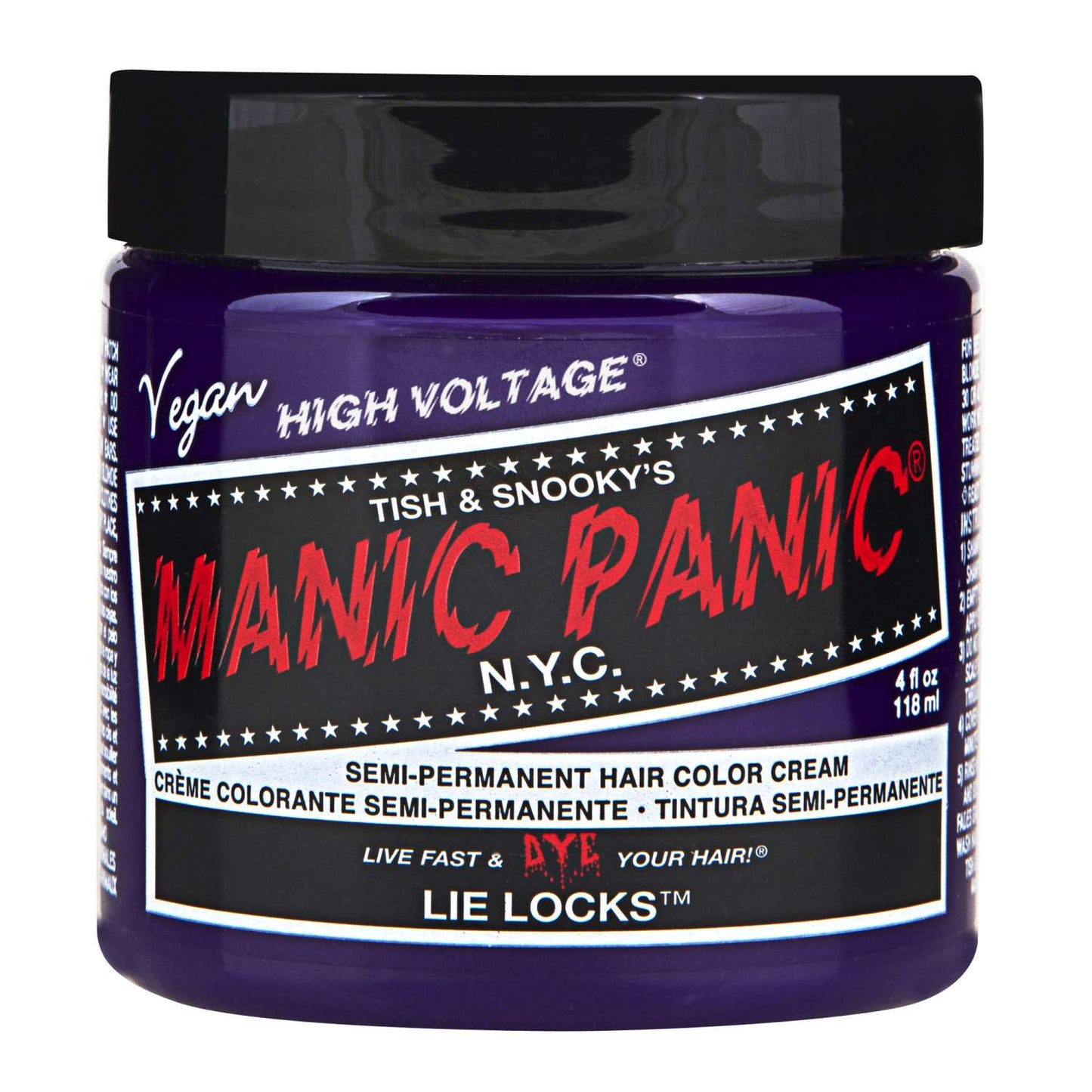 Manic Panic Semi Permanent Cream Hair Color - Lie Locks 4 Oz