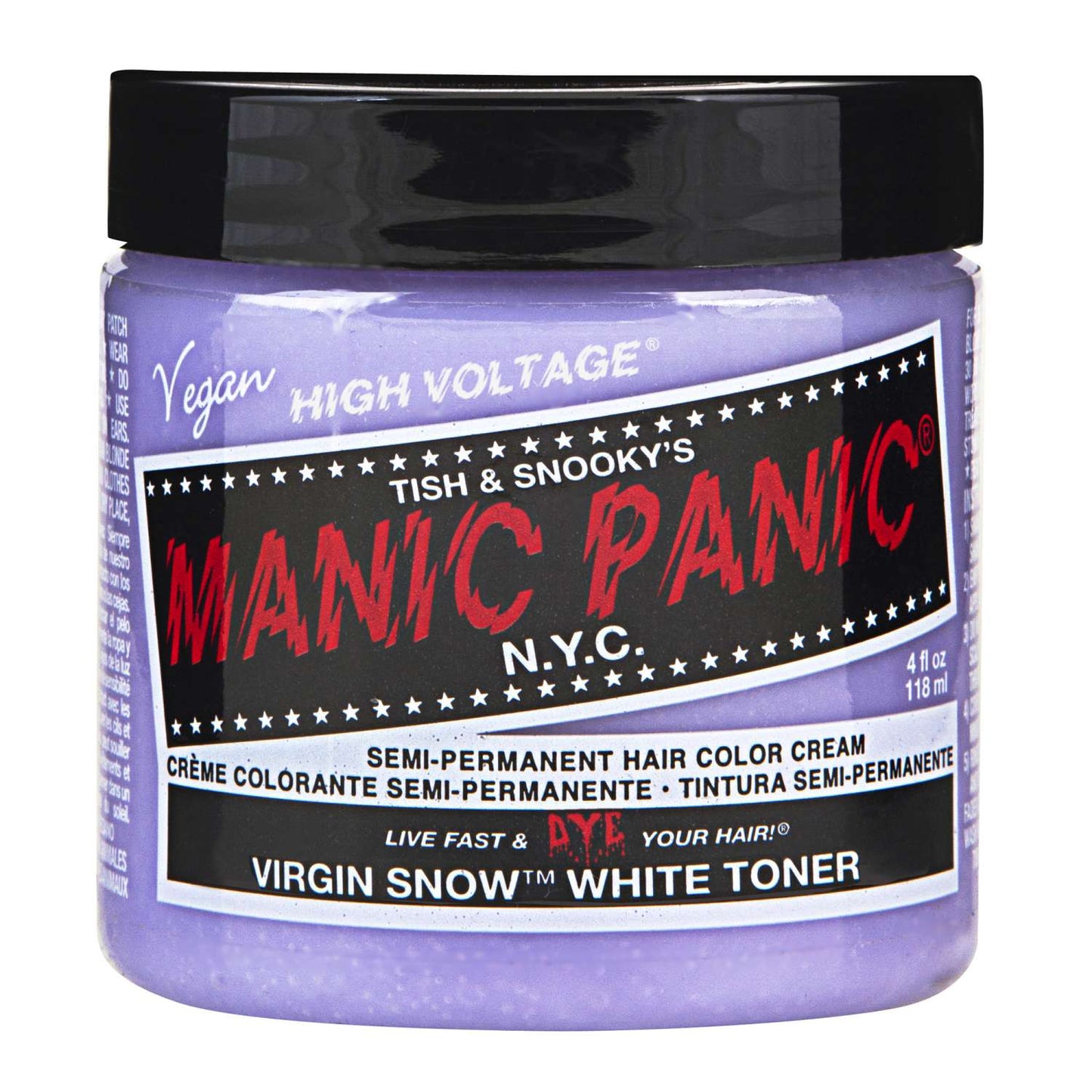 Manic Panic Semi Permanent Cream Hair Color - Virgin Snow 4 Oz