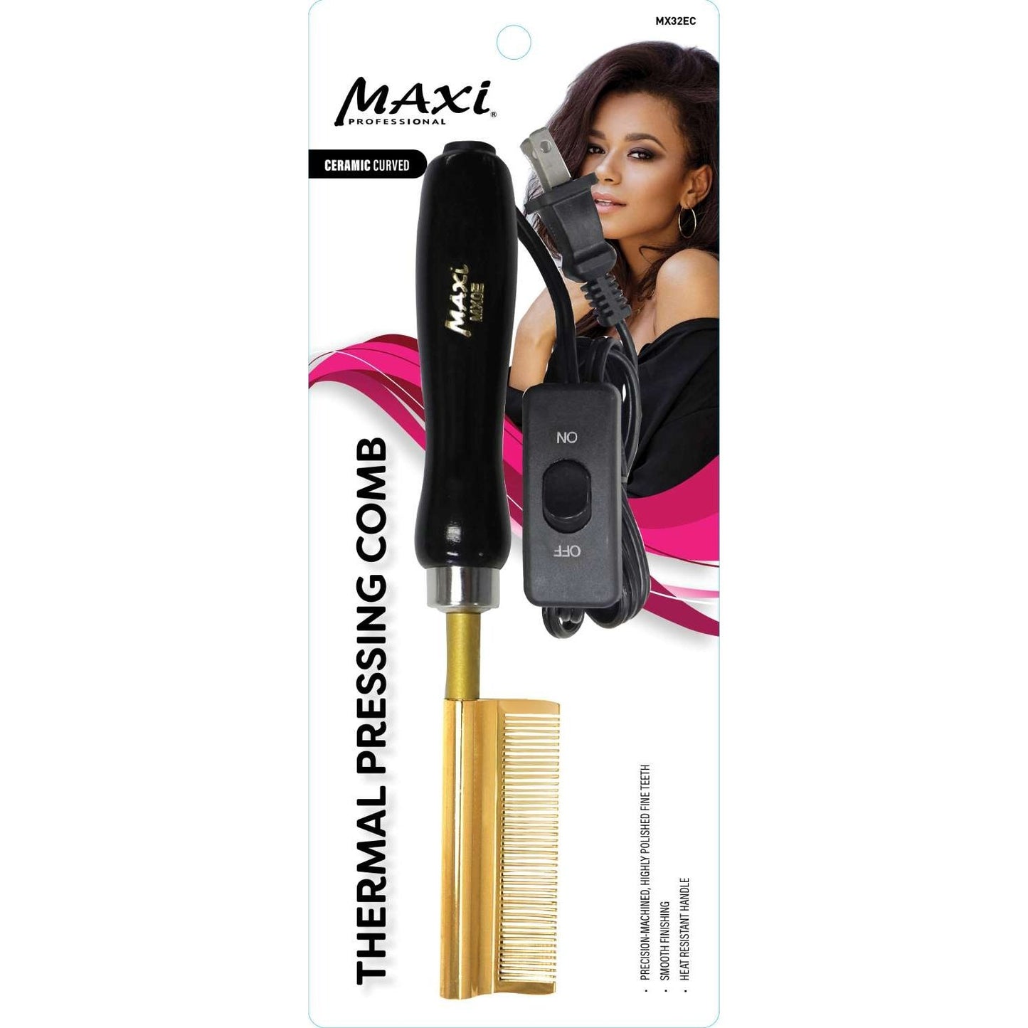 Maxi Hair Tool Presionando Peine Electrónico Cerámica