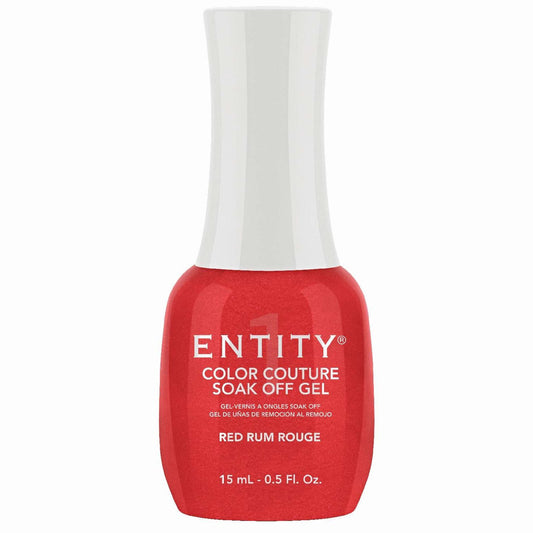Entity Color Couture Soak Off Gel Red Rum Rouge 0.5 Fl Oz