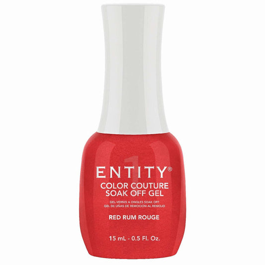 Entity Color Couture Soak Off Gel Red Rum Rouge 0.5 onzas líquidas