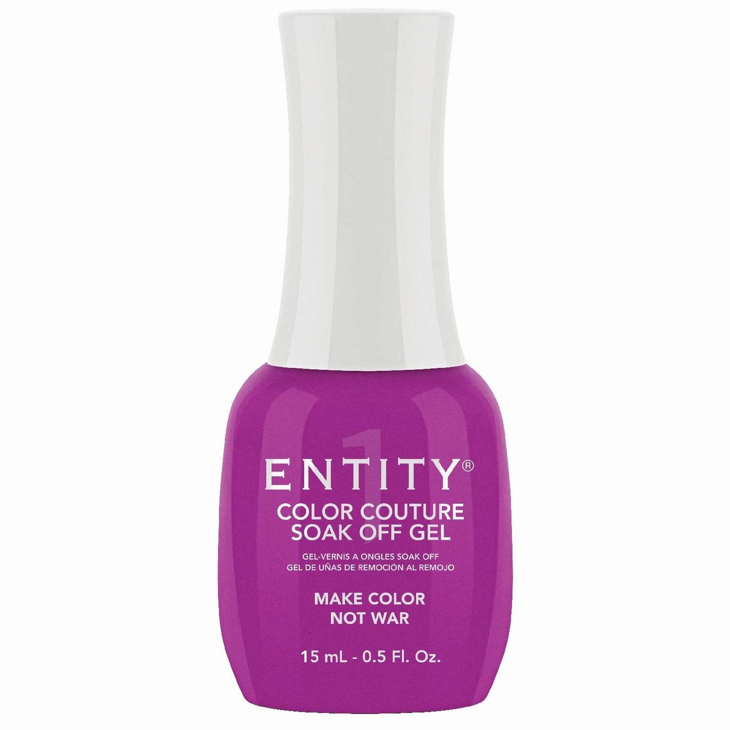 Entity Color Couture Soak Off Gel Make Color Not War 0.5 onzas líquidas