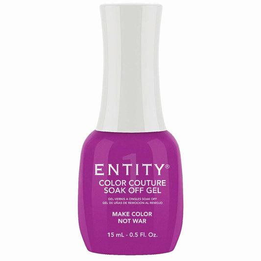 Entity Color Couture Soak Off Gel Make Color Not War 0.5 onzas líquidas