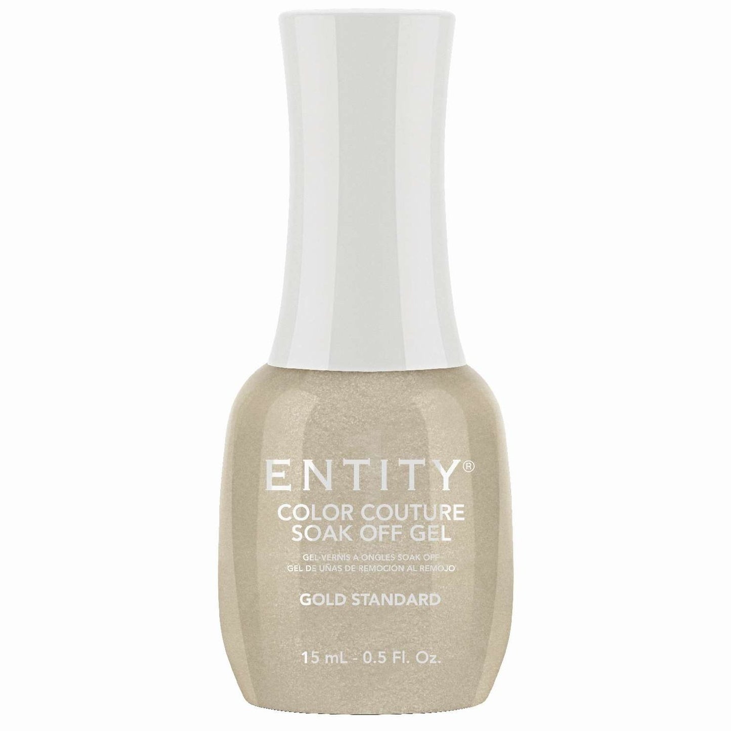 Entity Color Couture Soak Off Gel Gold Standard 0.5 Fl Oz