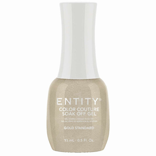 Entity Color Couture Soak Off Gel Gold Standard 0.5 Fl Oz