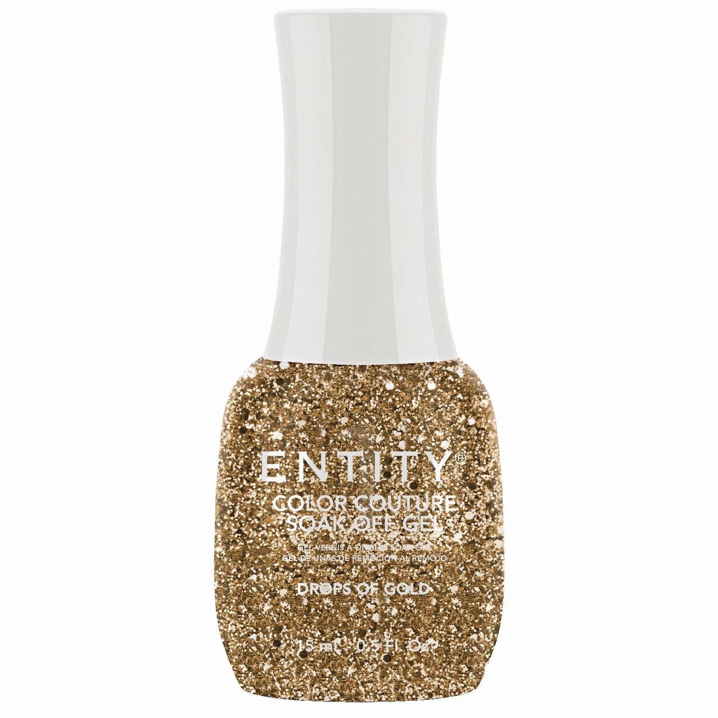 Entity Color Couture Soak Off Gel Drops Of Gold 0.5 Fl Oz