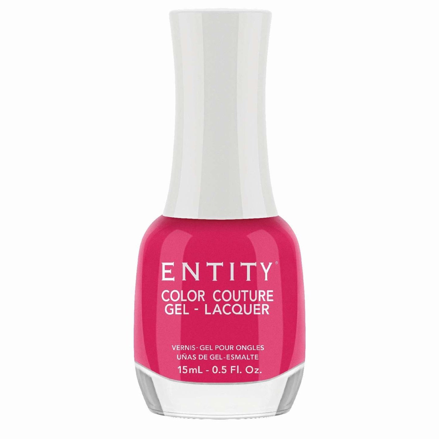 Entity Color Couture Gel Laca Belleza Icono 854 Power Pink 0.5 Fl Oz