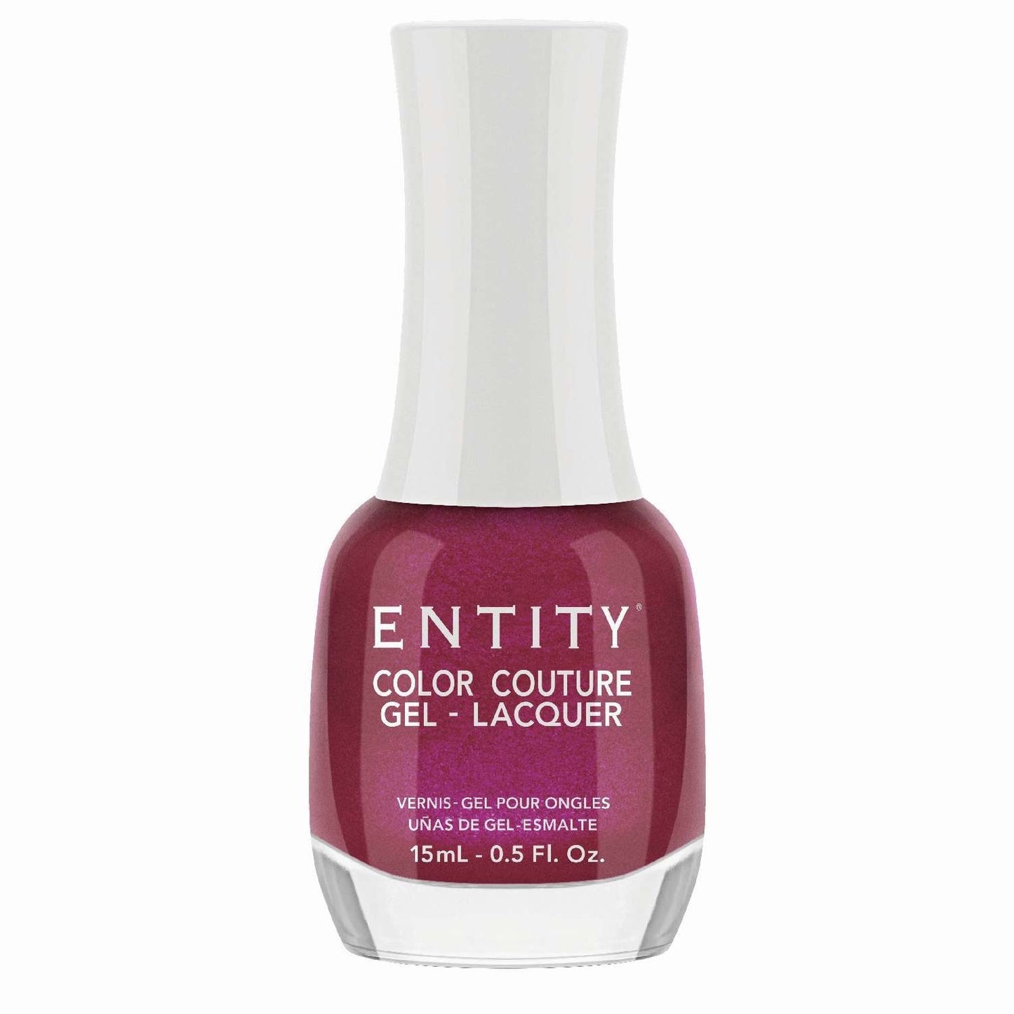 Entity Color Couture Gel Laca Belleza Icono 858 Ruby Sparks 0.5 Fl Oz