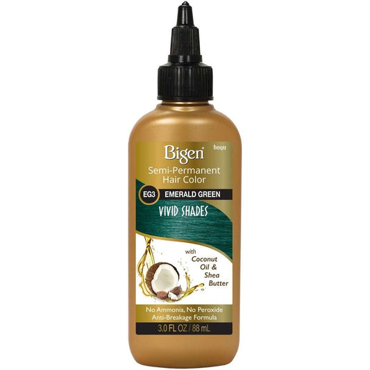 Bigen Color de cabello vivo semipermanente verde esmeralda 3 oz