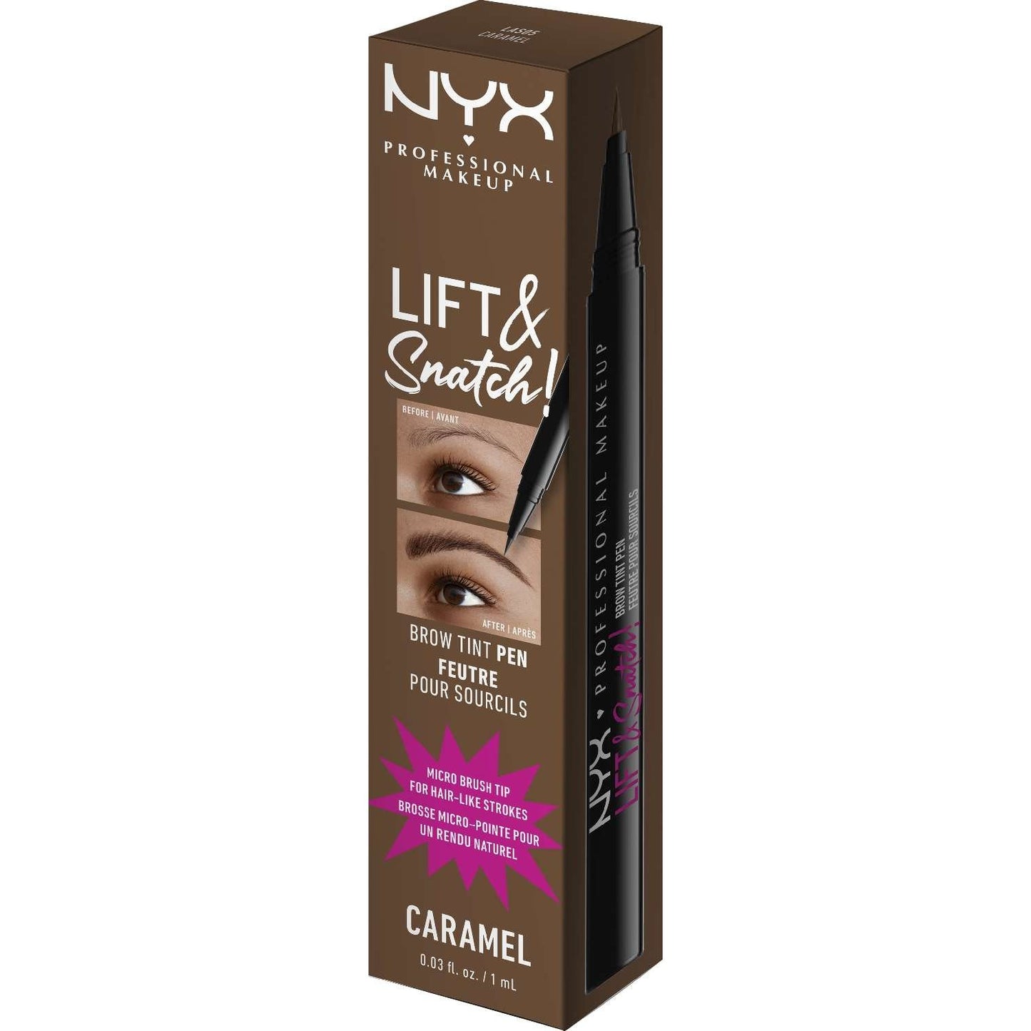 NYX Lift Snatch Brow Tint Pen 05 - Caramel 0.03 Fl Oz