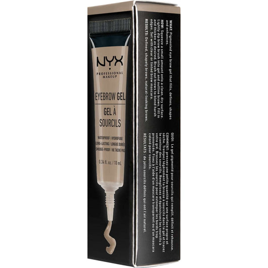 NYX Gel para cejas 05 - Negro 0.34 onzas líquidas