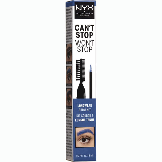 NYX  Cant Stop Wont Stop Longwear Brow Kit Blue - 12