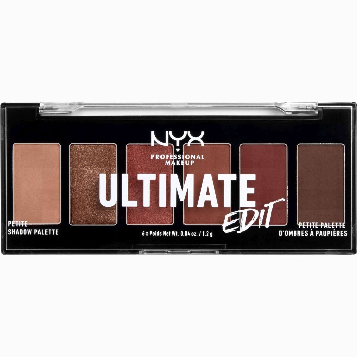 Paleta de sombras NYX Ultimate Edit Petite, neutros cálidos, 0,24 oz