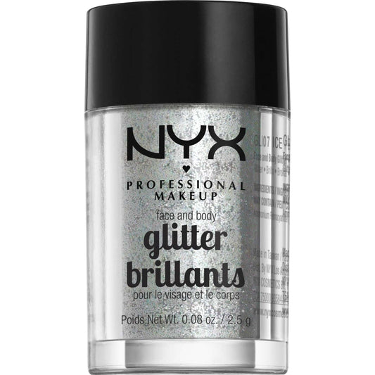 NYX  Face And Body Glitter 07 - Ice 0.08 Oz