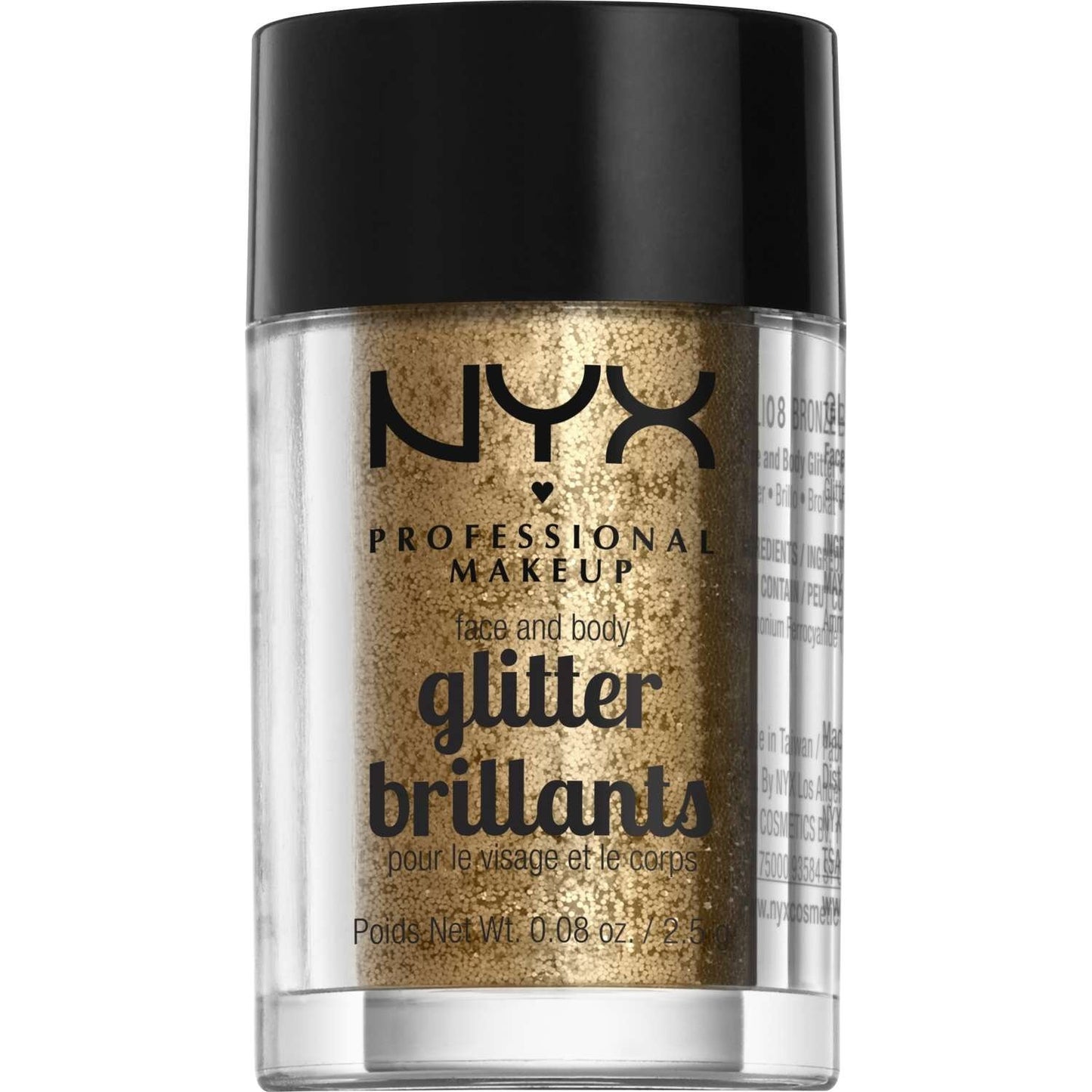 Brillo para rostro y cuerpo NYX 08 - Bronce 0.08 Oz