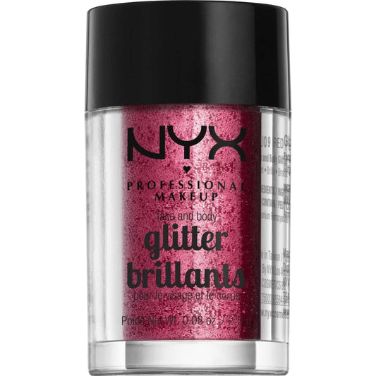 NYX  Face And Body Glitter 09 - Red 0.08 Oz