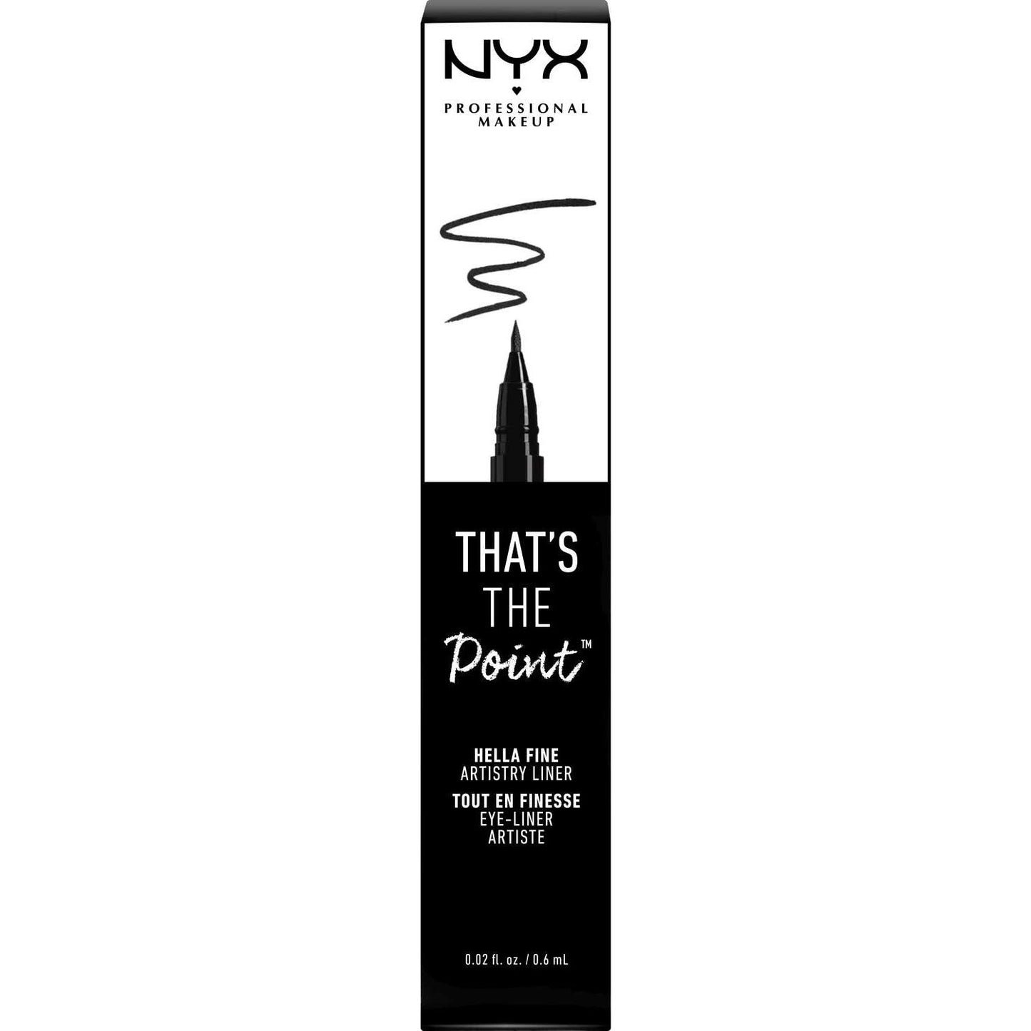 NYX  Thats The Point Eyeliner Hella Fine 0.08 Fl Oz