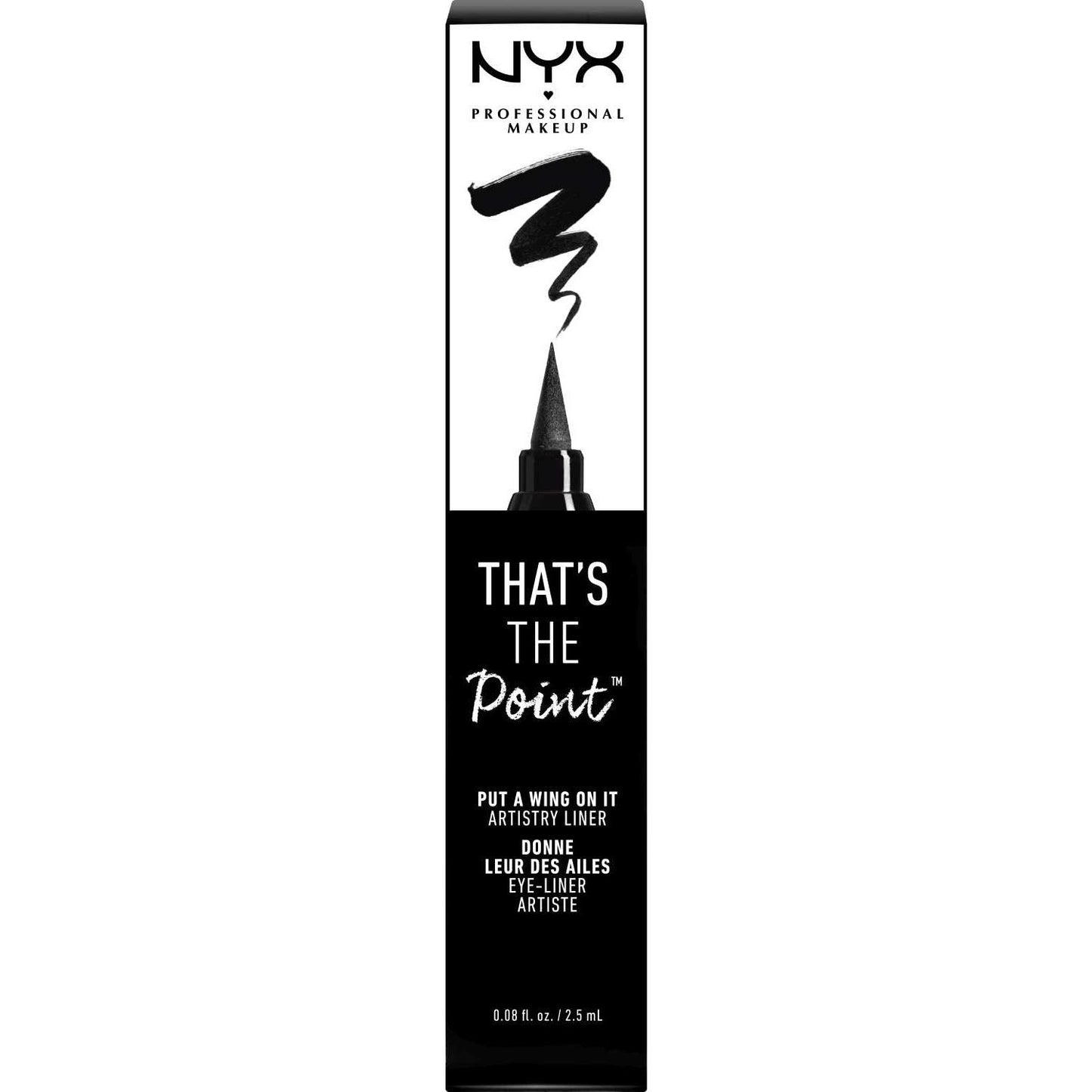 NYX  Thats The Point Eyeliner Put A Wing On It 0.08 Fl Oz