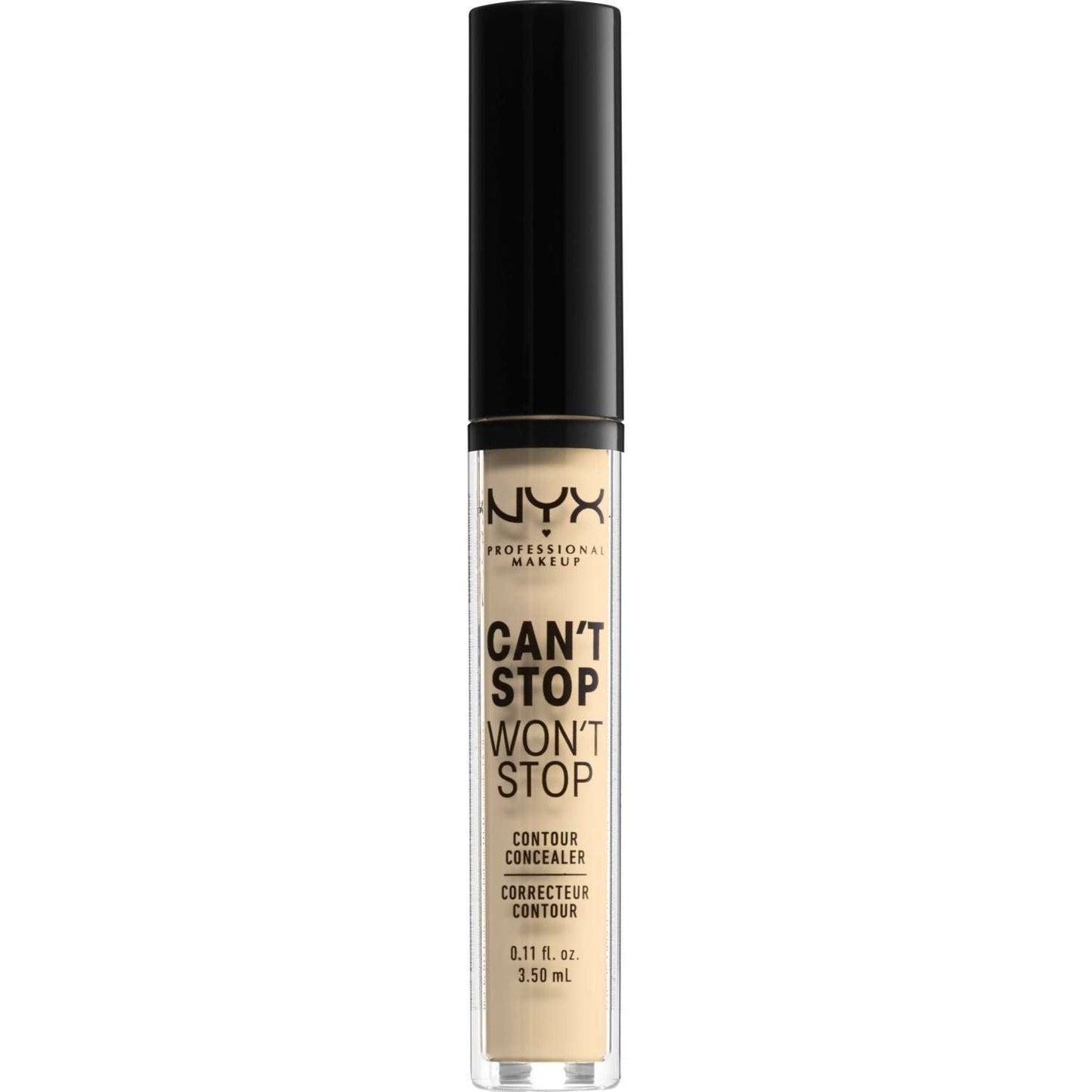 NYX Cant Stop Wont Stop Corrector de contorno 1 - Pálido 0.11 onzas líquidas