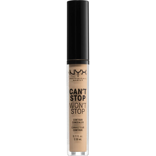 NYX Cant Stop Wont Stop Corrector de contorno 7 - Natural 0.11 onzas líquidas