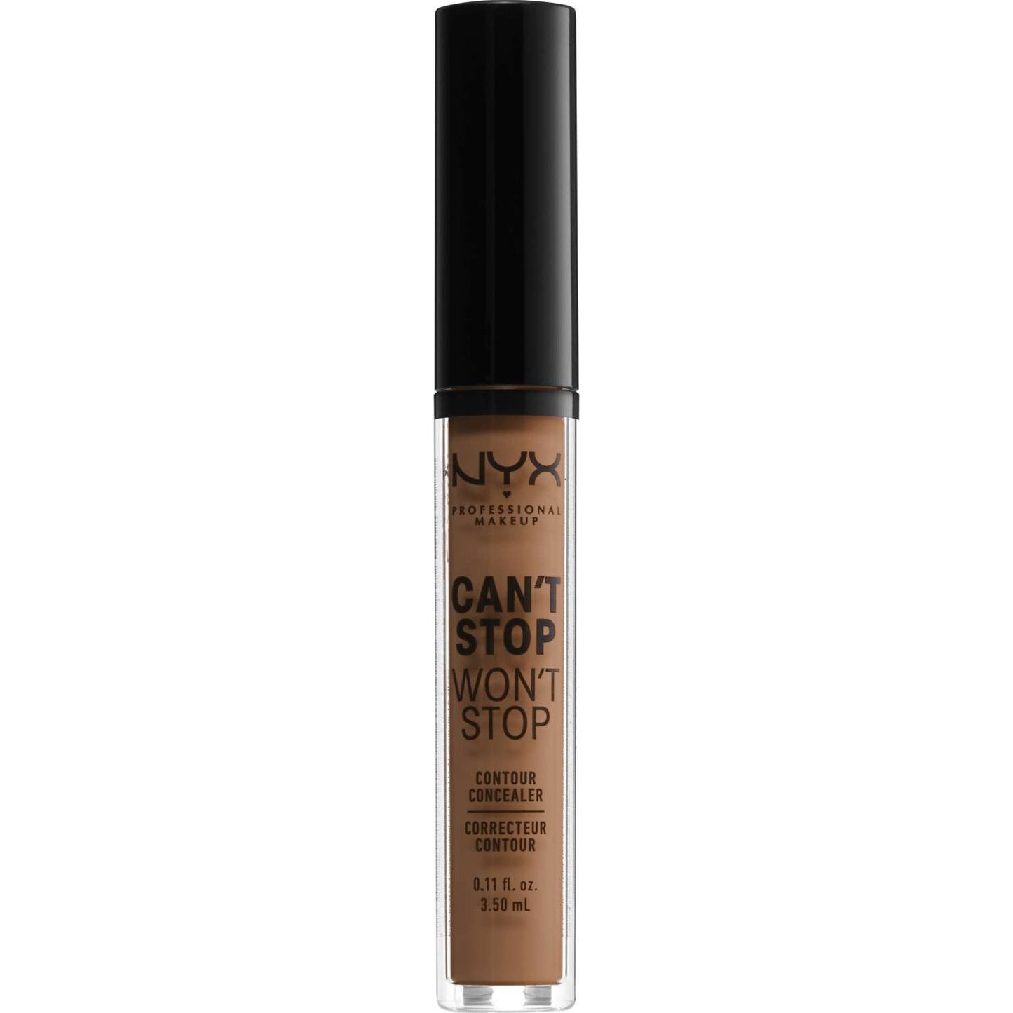 NYX  Cant Stop Wont Stop Contour Concealer 15.7 - Warm Caramel 0.11 Fl Oz