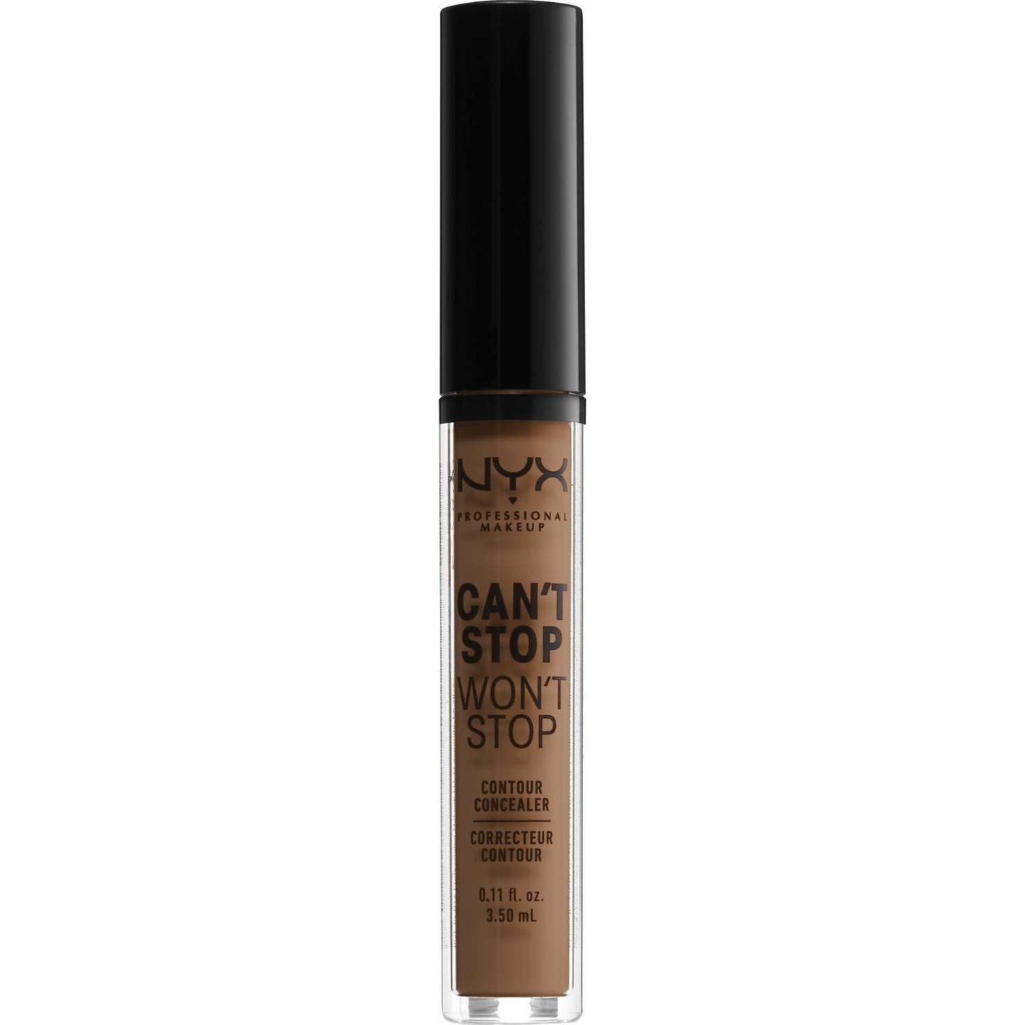 NYX  Cant Stop Wont Stop Contour Concealer 17 - Cappuccino 0.11 Fl Oz