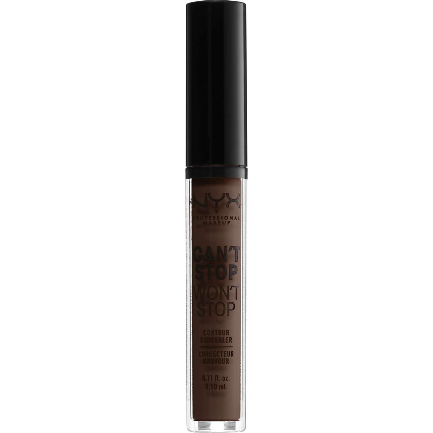 NYX Cant Stop Wont Stop Corrector de contorno 24 - Espresso profundo 0.11 onzas líquidas