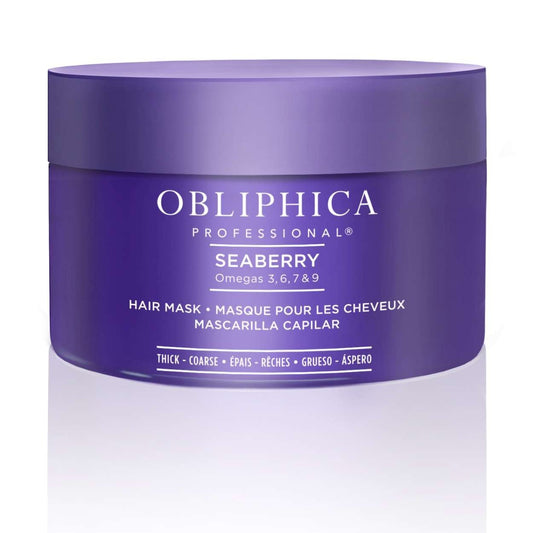 Obliphica Seaberry Mascarilla para el cabello gruesa y gruesa 8.5 oz