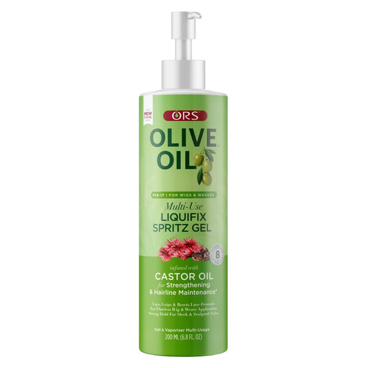 Ors aceite de oliva Fix-It para pelucas tejidos gel Liquifix Spritz multiusos 6.8 oz