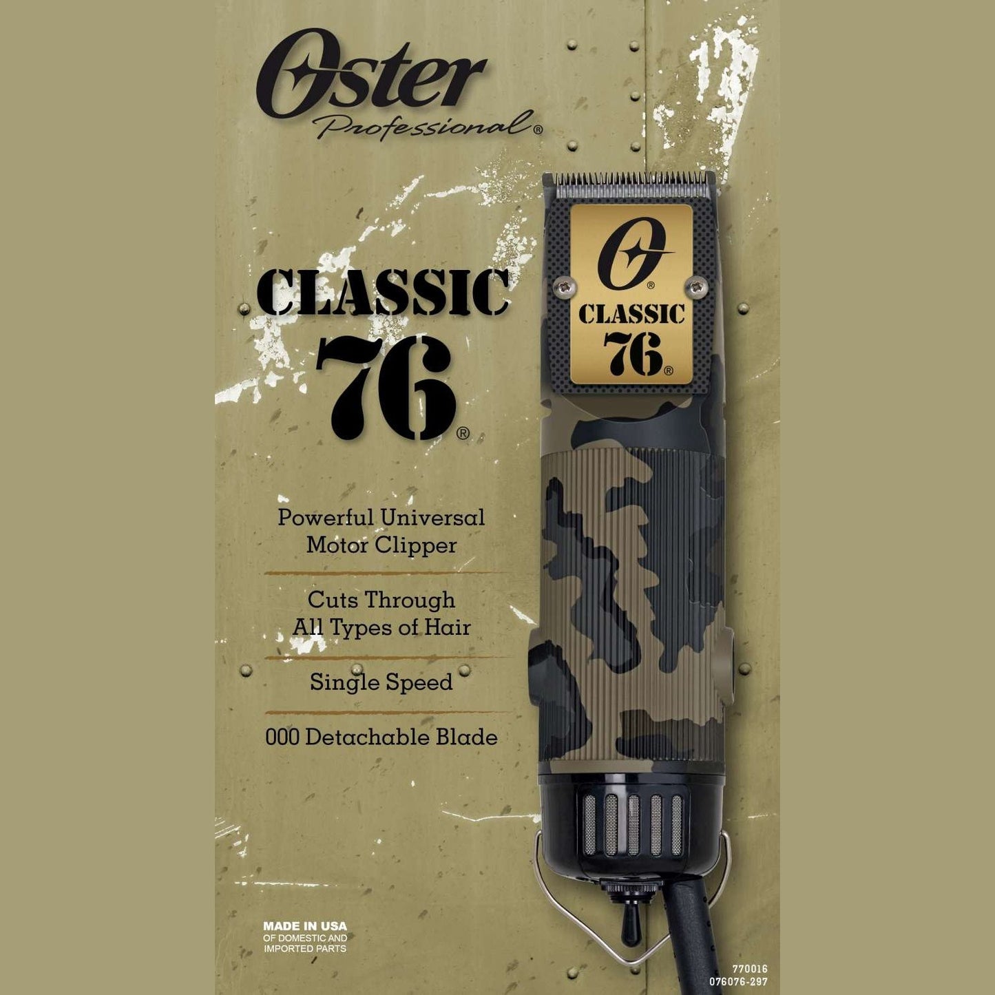 Oster Professional Camo Patteren Edición Limitada Classic 76